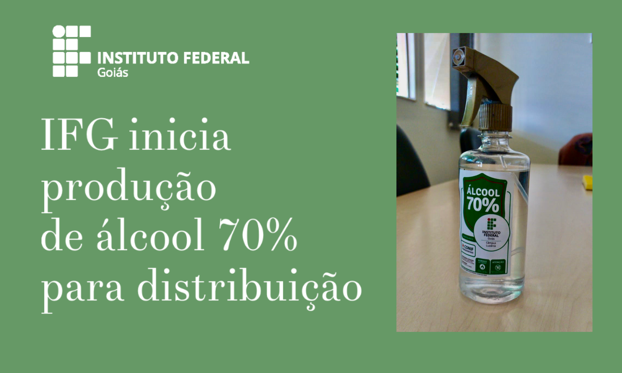 A iniciativa é do Câmpus Luziânia, onde a produção teve inicio nesta quinta-feira, 19 A iniciativa é do Câmpus Luziânia, onde a produção teve inicio nesta quinta-feira, 19