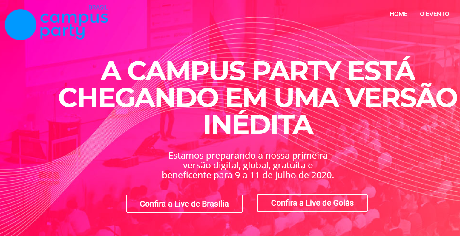 Goiás terá espaço destaque na Campus Party Digital Global Goiás terá espaço destaque na Campus Party Digital Global