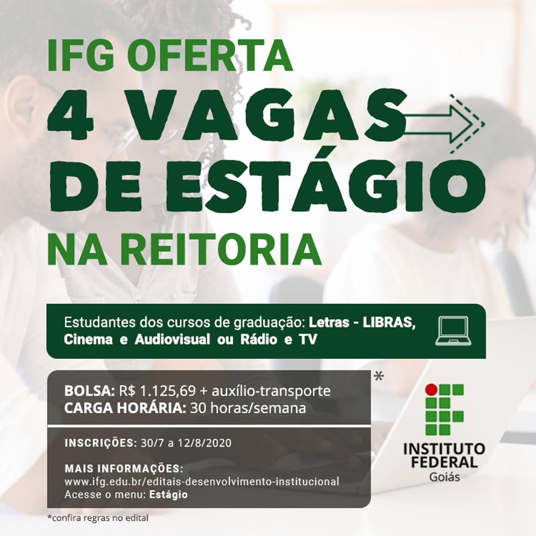 Inscrições abertas para áreas de Letras-Libras e Audiovisual Inscrições abertas para áreas de Letras-Libras e Audiovisual