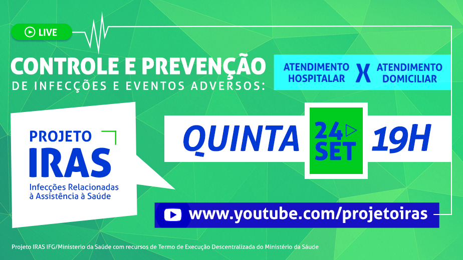 Transmissão ao vivo será feita pelo canal do projeto no YouTube Transmissão ao vivo será feita pelo canal do projeto no YouTube