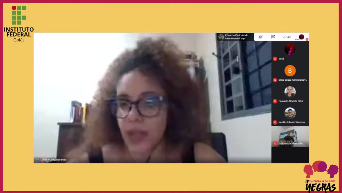 Professora Daniele afirmou que há um descompasso entre as narrativas das pessoas negras e das brancas Professora Daniele afirmou que há um descompasso entre as narrativas das pessoas negras e das brancas