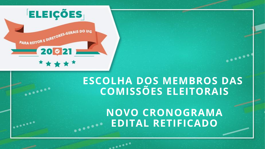 Novo cronograma do processo de escolha de membros das comissões Novo cronograma do processo de escolha de membros das comissões