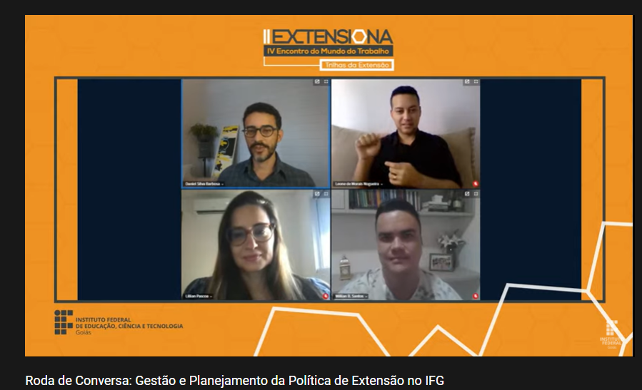 Gestores da Pró-Reitoria de Extensão participam de roda de conversa durante o II Extensiona Gestores da Pró-Reitoria de Extensão participam de roda de conversa durante o II Extensiona