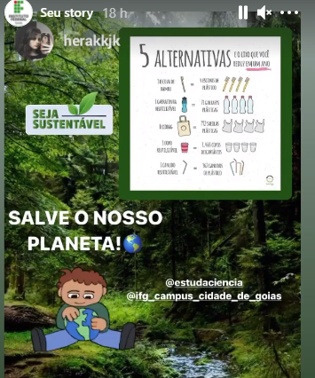 uma das postagens em redes sociais de estudantes sobre o tema uma das postagens em redes sociais de estudantes sobre o tema
