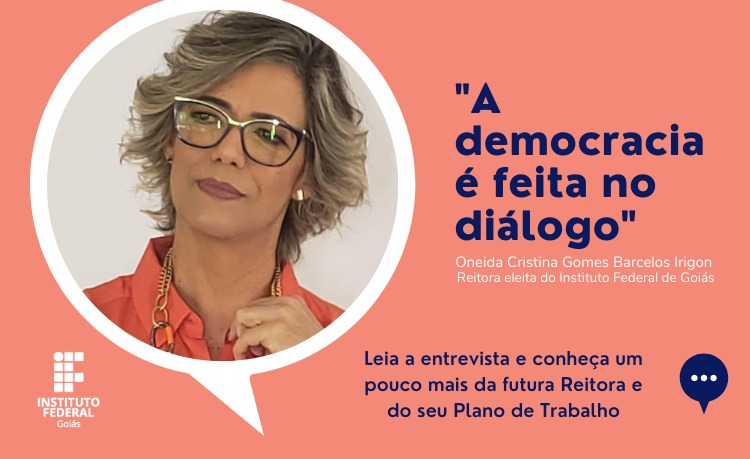 Professora Oneida Cristina Gomes Barcelos Irigon, reitora eleita do Instituto Federal de Goiás (IFG) Professora Oneida Cristina Gomes Barcelos Irigon, reitora eleita do Instituto Federal de Goiás (IFG)