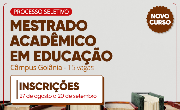 É o primeiro mestrado acadêmico do Instituto Federal de Goiás (IFG), que se soma aos mestrados profissionais já em funcionamento É o primeiro mestrado acadêmico do Instituto Federal de Goiás (IFG), que se soma aos mestrados profissionais já em funcionamento