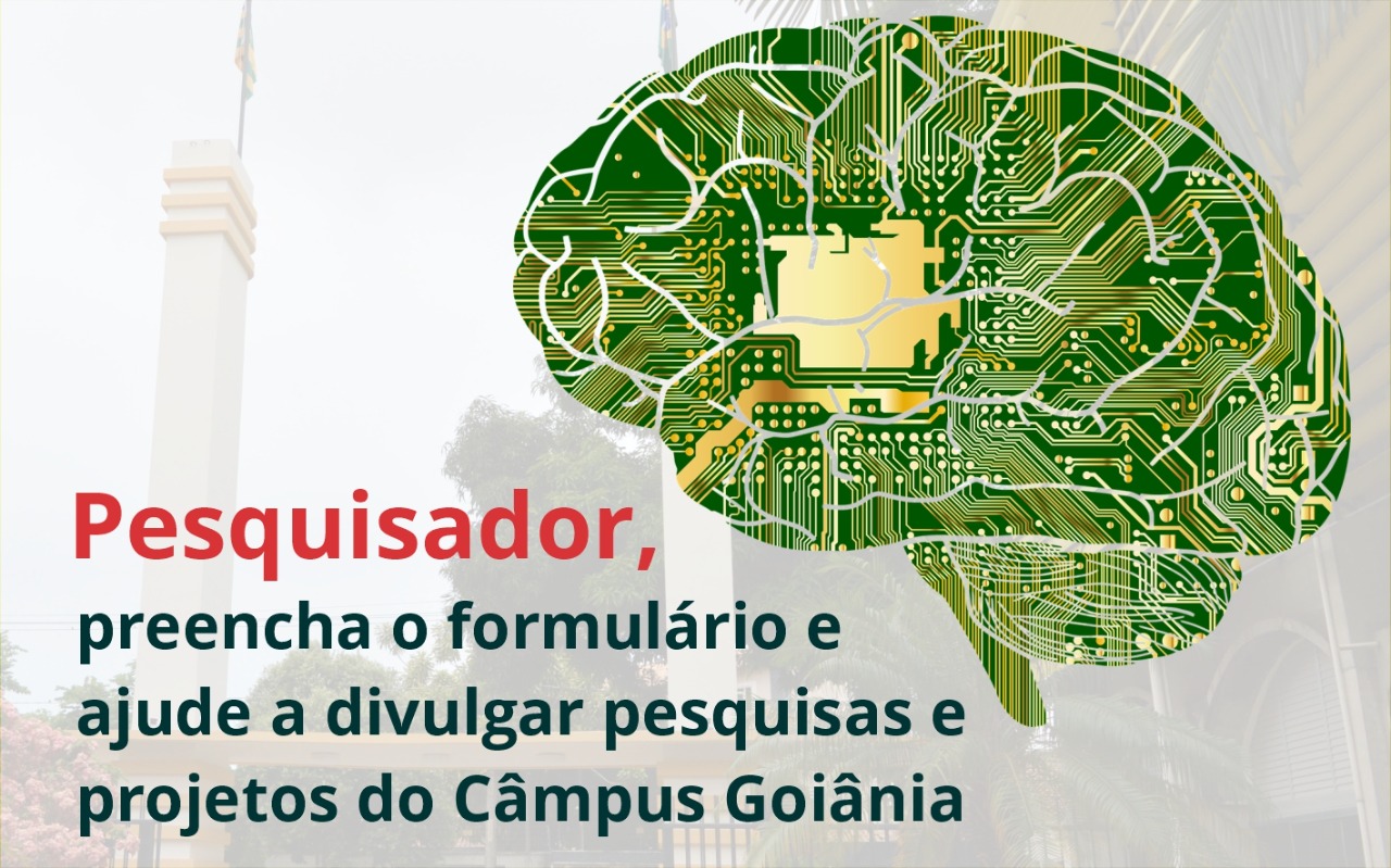 Servidores técnico-administrativos e docentes podem preencher o formulário que será acessível pela equipe da CCS do Câmpus Goiânia Servidores técnico-administrativos e docentes podem preencher o formulário que será acessível pela equipe da CCS do Câmpus Goiânia