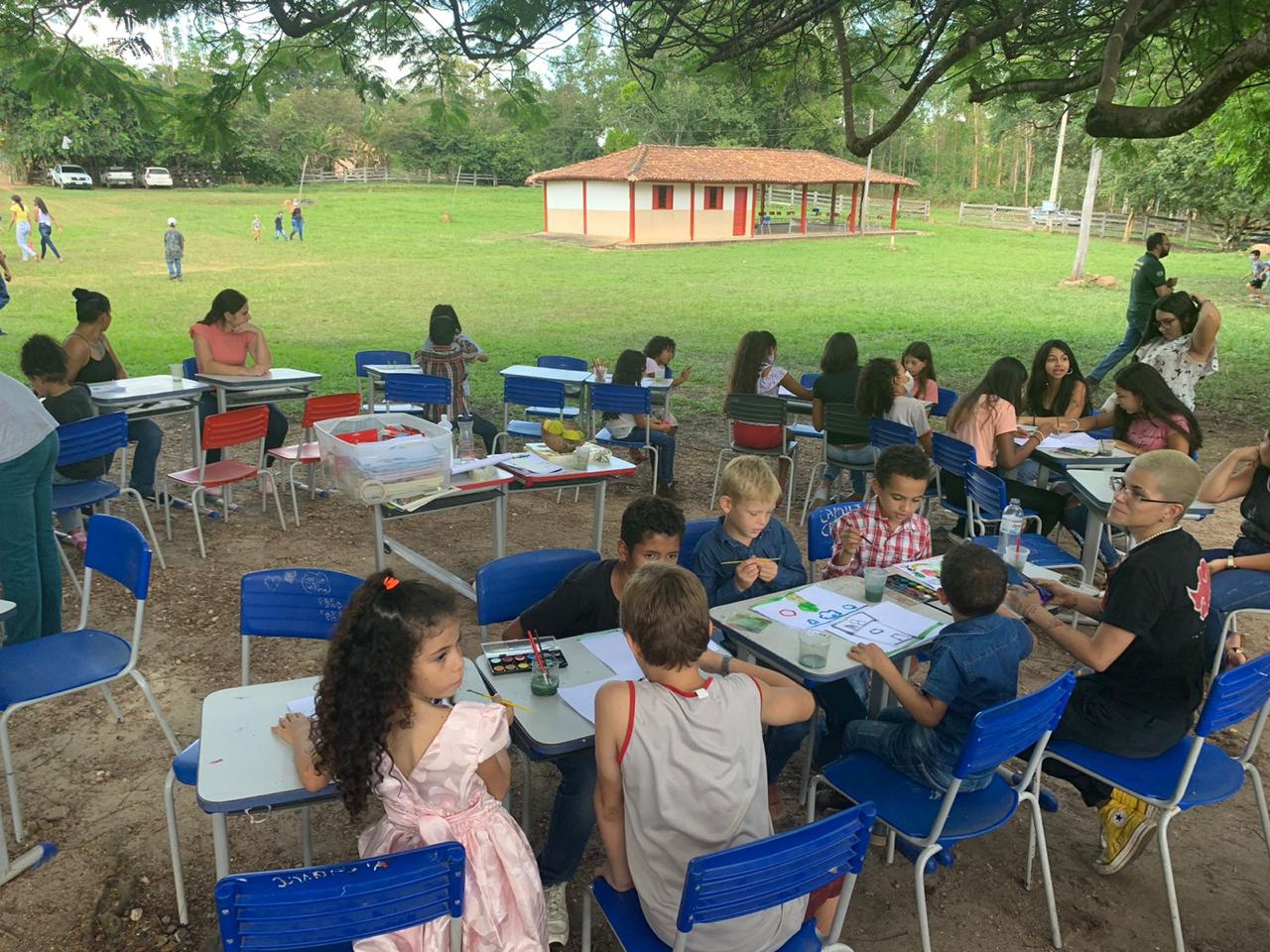 Foram diversas ações em que estudantes de Artes Visuais e Agronomia participaram Foram diversas ações em que estudantes de Artes Visuais e Agronomia participaram