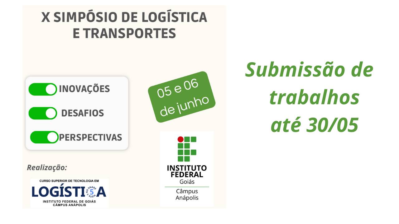 As normas para submissões de trabalhos podem ser acessadas na aba de Eventos do site do IFG Anápolis As normas para submissões de trabalhos podem ser acessadas na aba de Eventos do site do IFG Anápolis