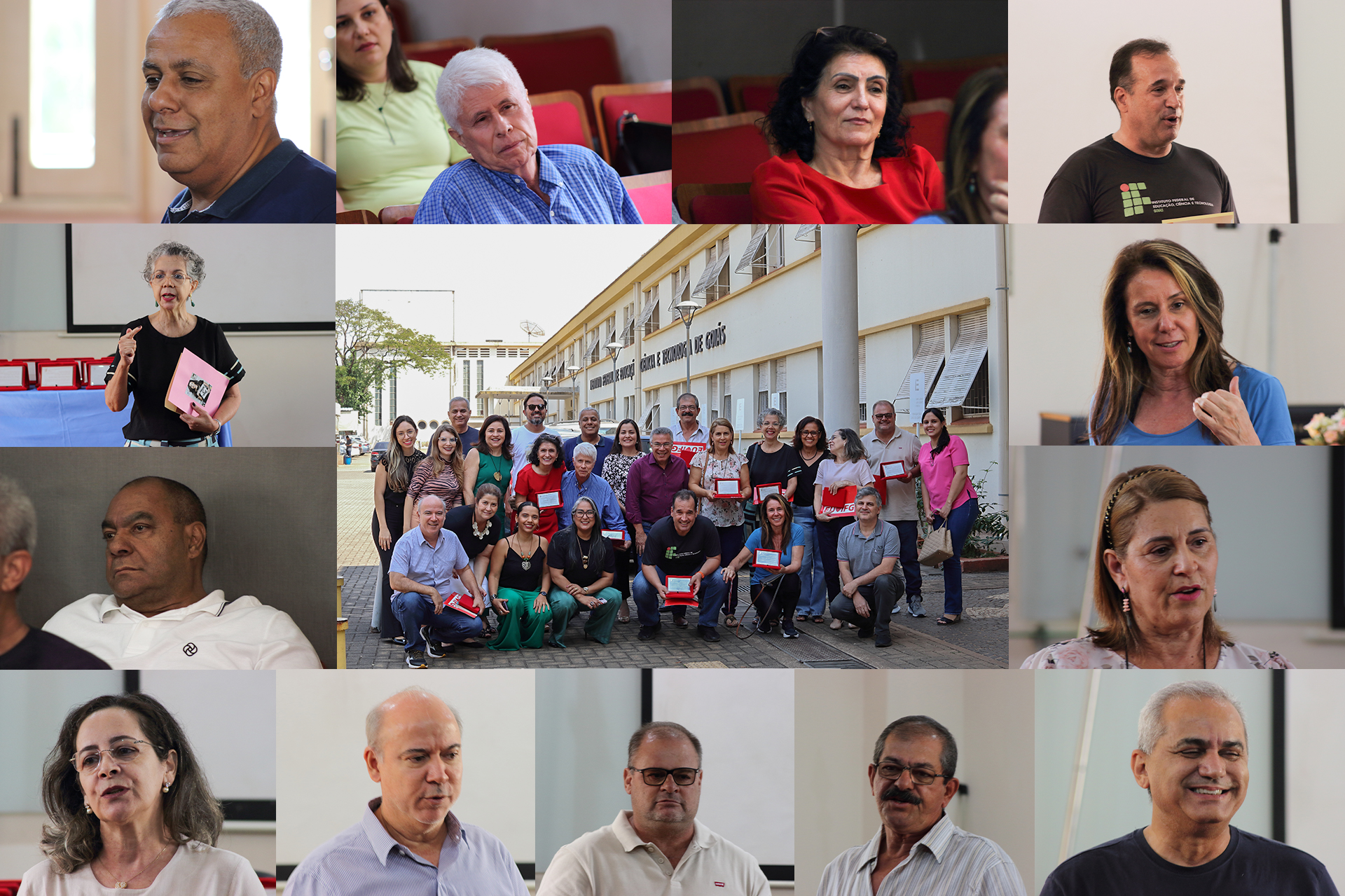 A solenidade de homenagem aos servidores aposentados do Câmpus Goiânia ocorreu na última sexta-feira, 25. A solenidade de homenagem aos servidores aposentados do Câmpus Goiânia ocorreu na última sexta-feira, 25.