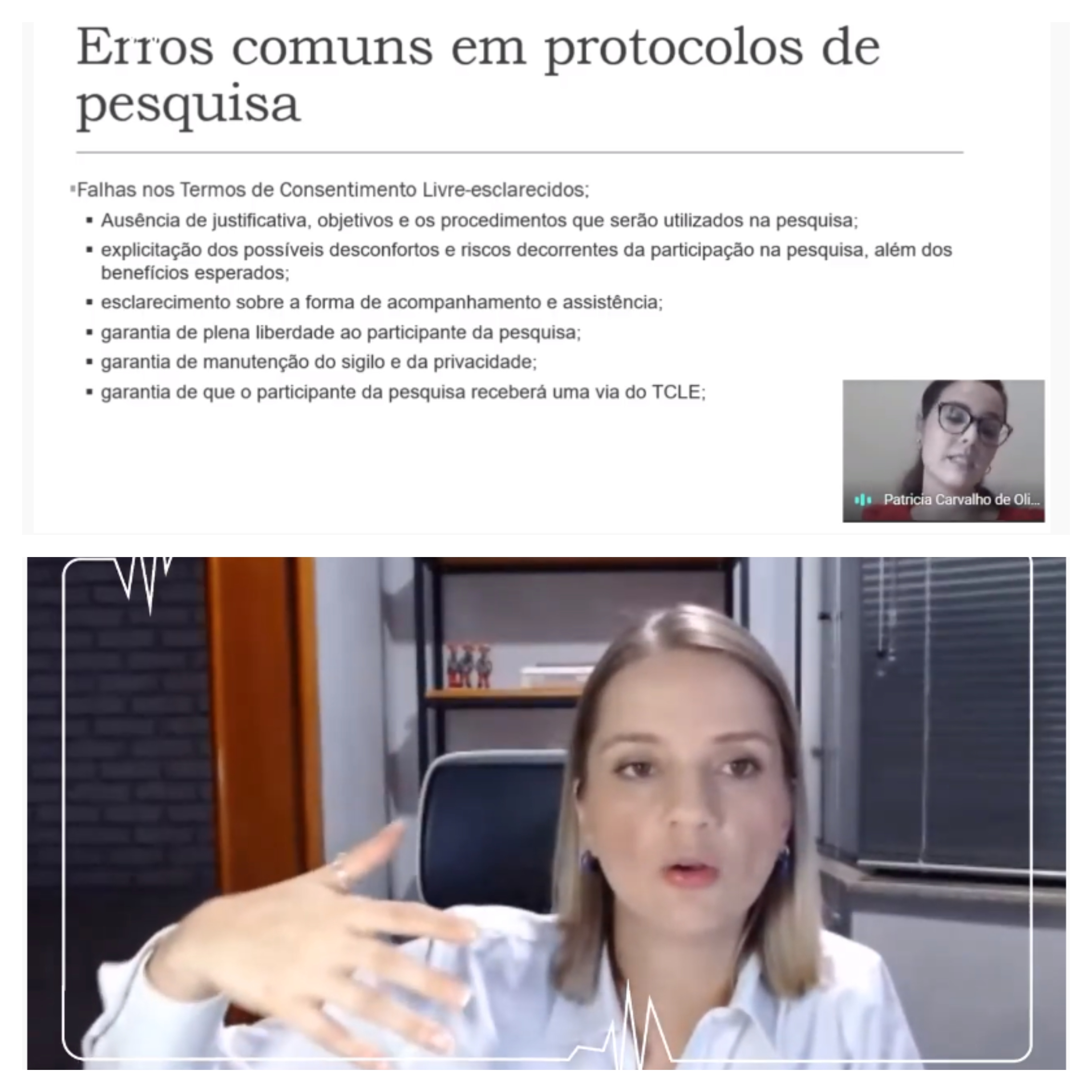 Live sobre ética em pesquisa com seres humanos Live sobre ética em pesquisa com seres humanos
